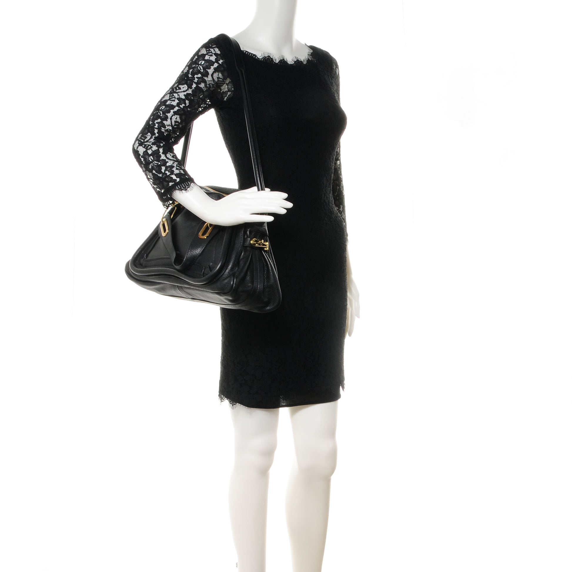 Chloe Calfskin Medium Paraty Black 2 of 9
