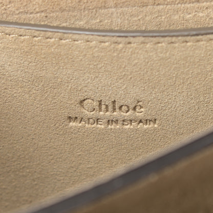 Chloe Suede Calfskin Small Faye Shoulder Bag Motty Grey 6 of 15