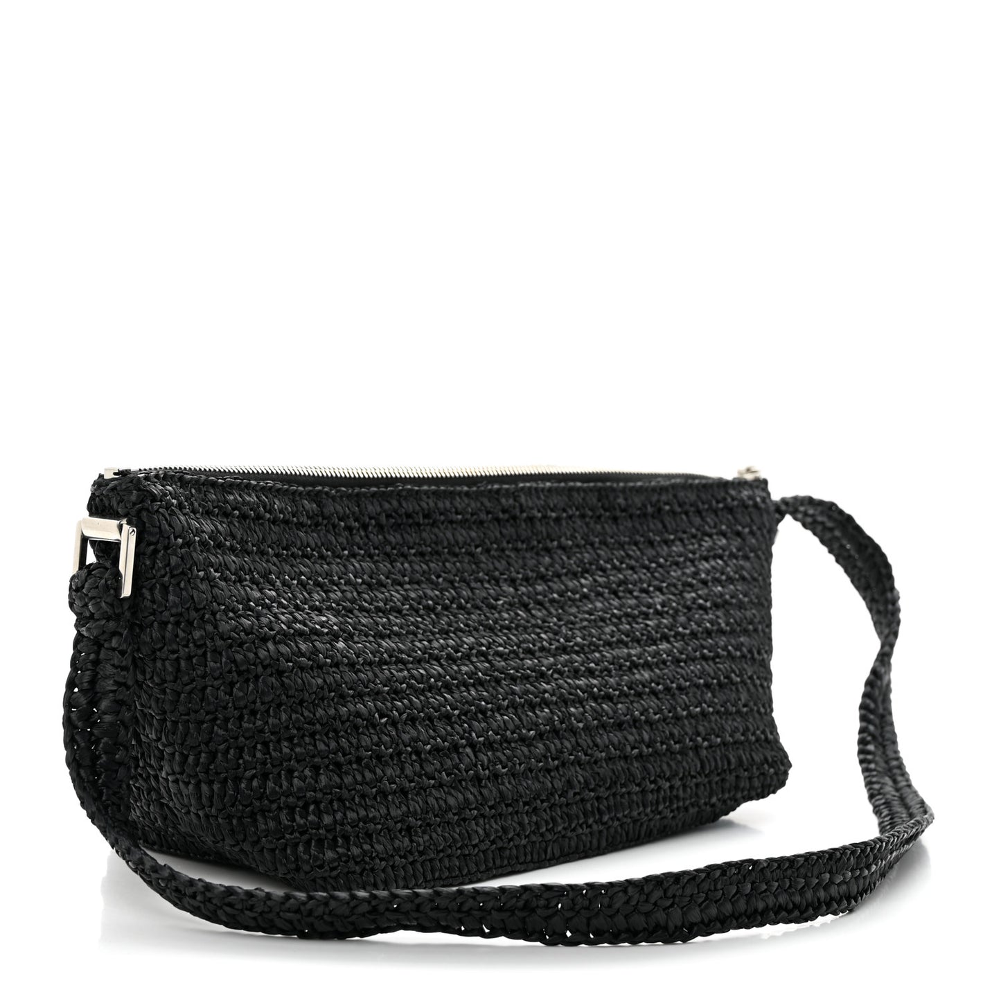 Raffia Le Crossbody Black