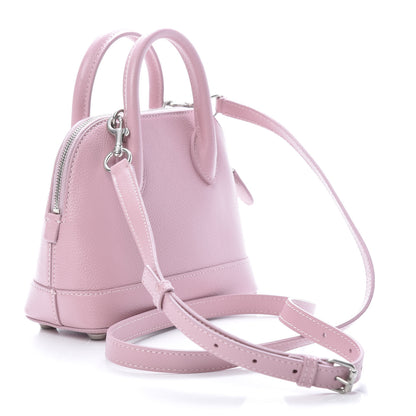 Balenciaga Grained Calfskin XXS Ville Top Handle Bag Pink White 3 of 10