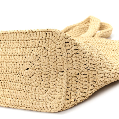 Saint Laurent Raffia Rive Gauche Tote Natural 10 of 10