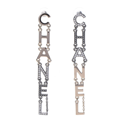 Chanel Crystal Pearl Bright Young Things Earrings Gold Ruthenium 1 of 5
