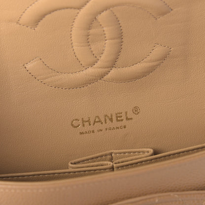 Chanel Caviar Quilted Medium Double Flap Beige 8 of 11