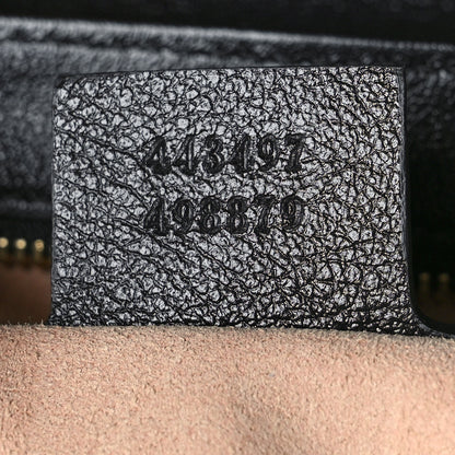 Gucci Monogram Matelasse Diagonal Small GG Marmont Shoulder Bag Beige Black 7 of 11