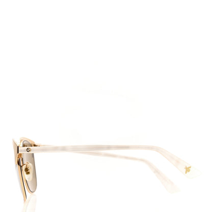 Gucci Round Metal Sunglasses GG0244S Gold 3 of 7