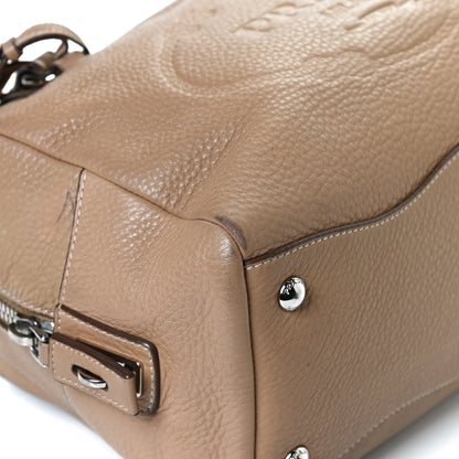 Prada Vitello Daino Embossed Logo Bowler Sughero 13 of 15