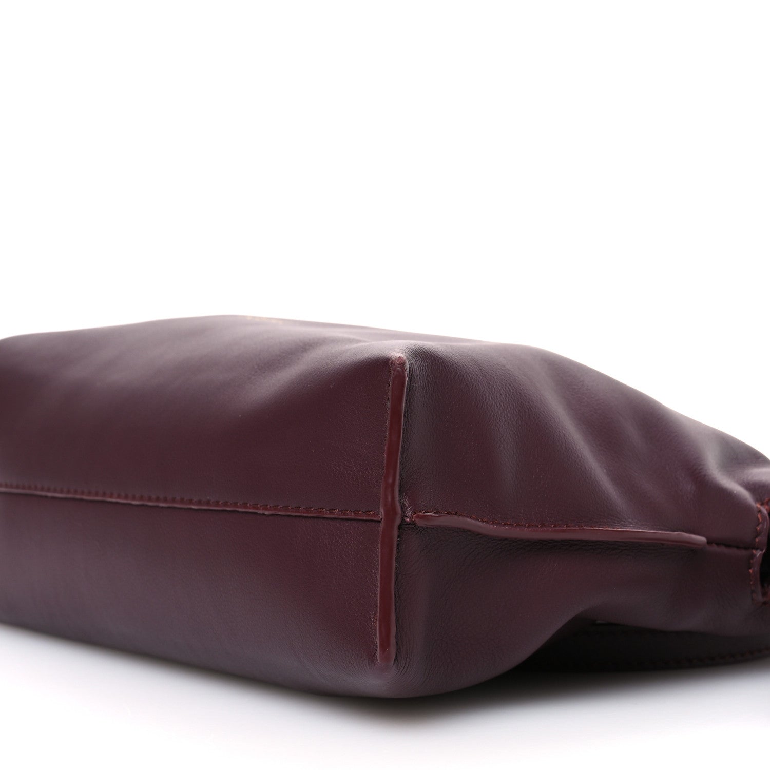 Loewe Calfskin Mini Flamenco Knot Clutch Dark Burgundy 9 of 11