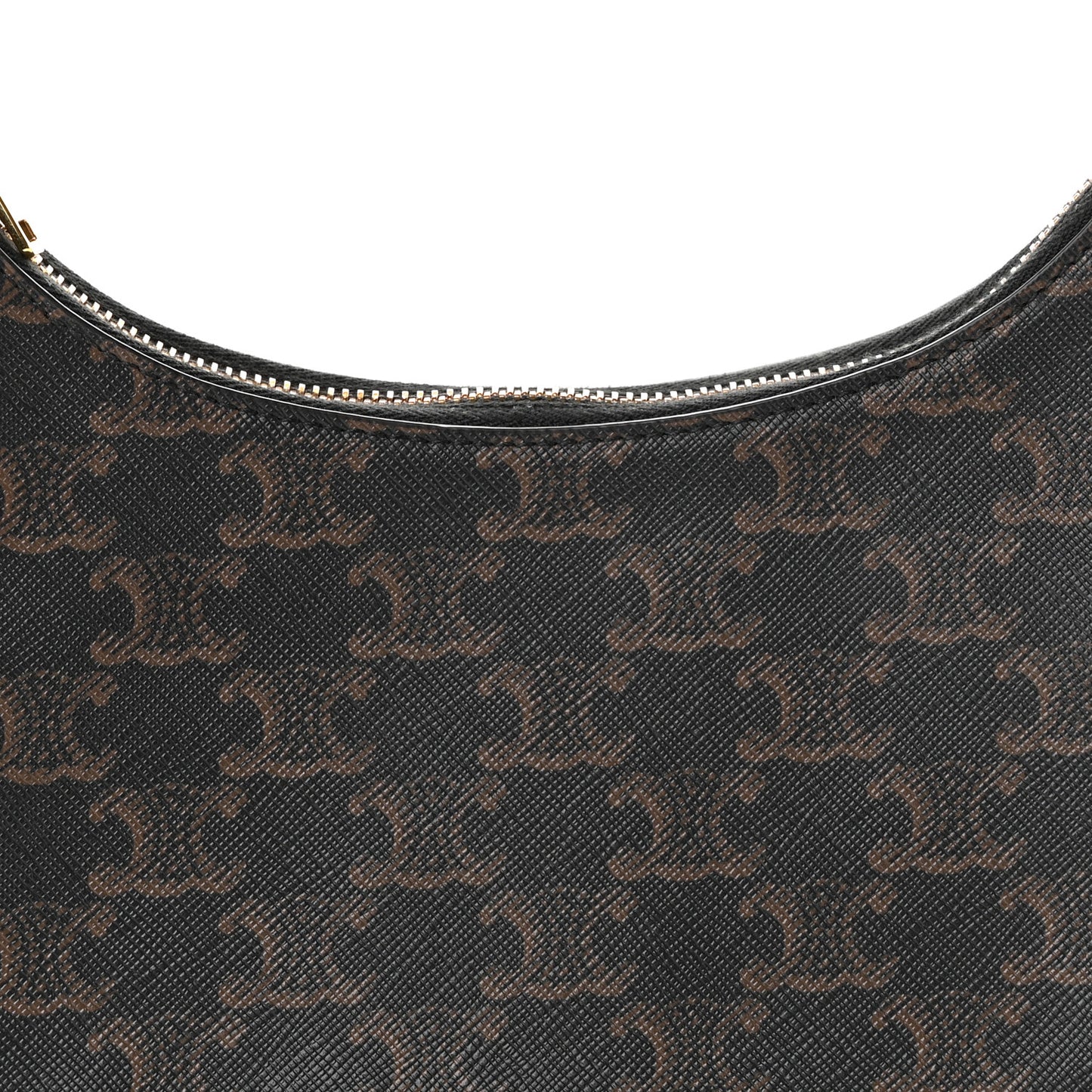 Triomphe Canvas Calfskin Ava Shoulder Bag Tan