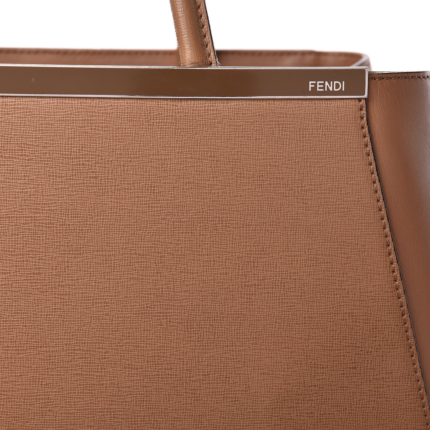 Fendi Vitello Elite Regular 2Jours Tote Orzo 8 of 21