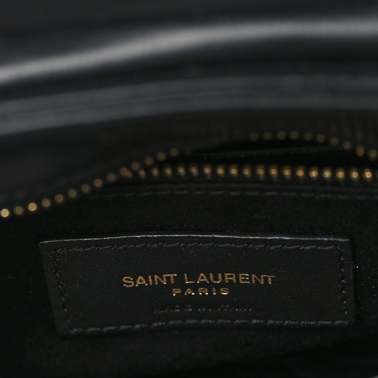 Calfskin Y Quilted Monogram Toy Loulou Crossbody Bag Black