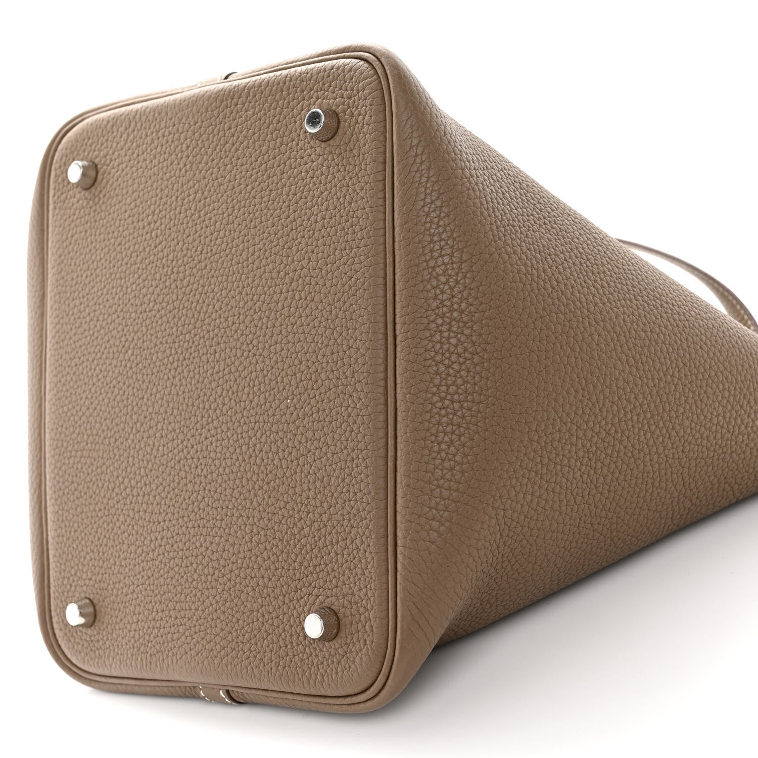 Hermes Taurillon Clemence Picotin Lock 22 MM Etoupe 10 of 11