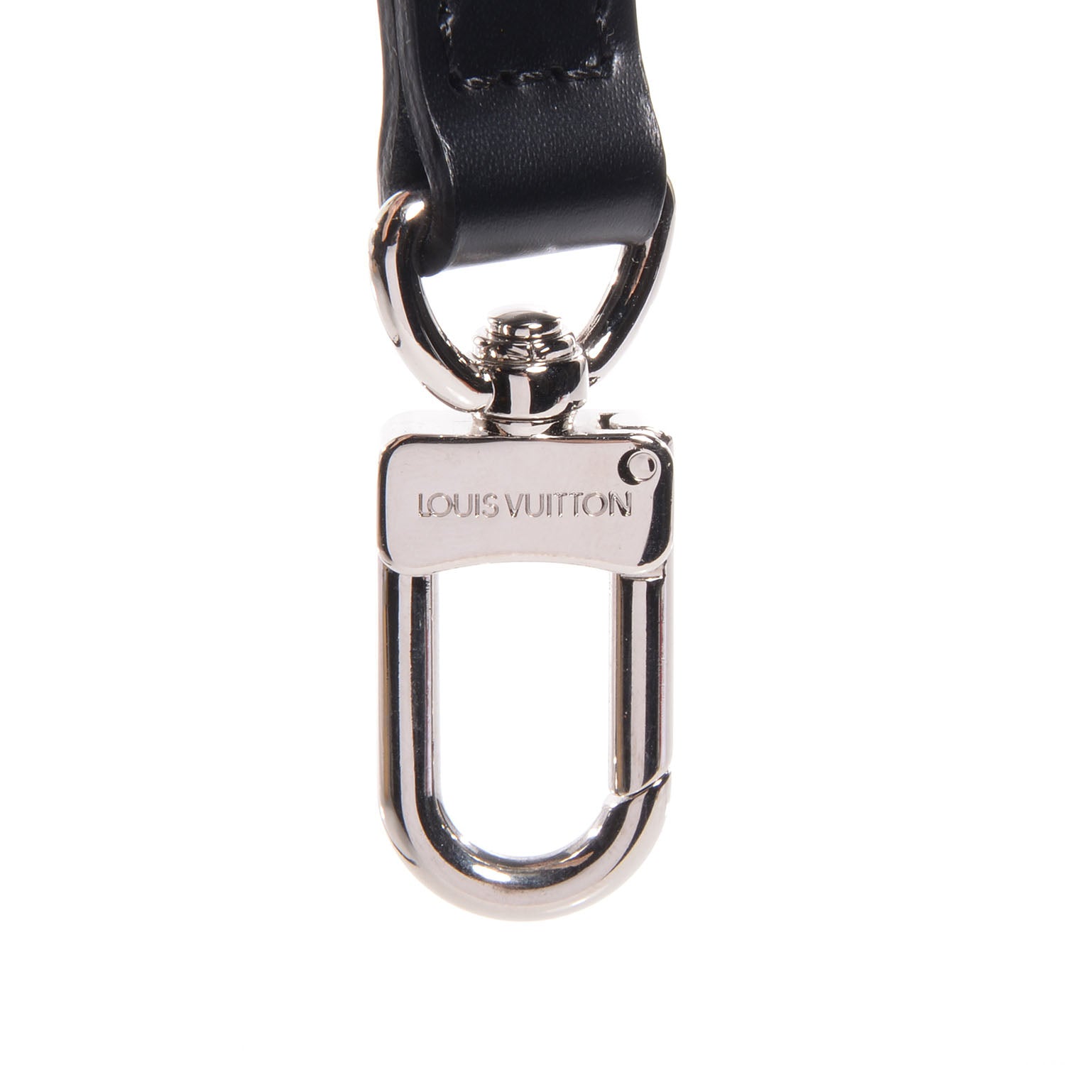 Louis Vuitton Leather Adjustable Shoulder Strap Black 3 of 5