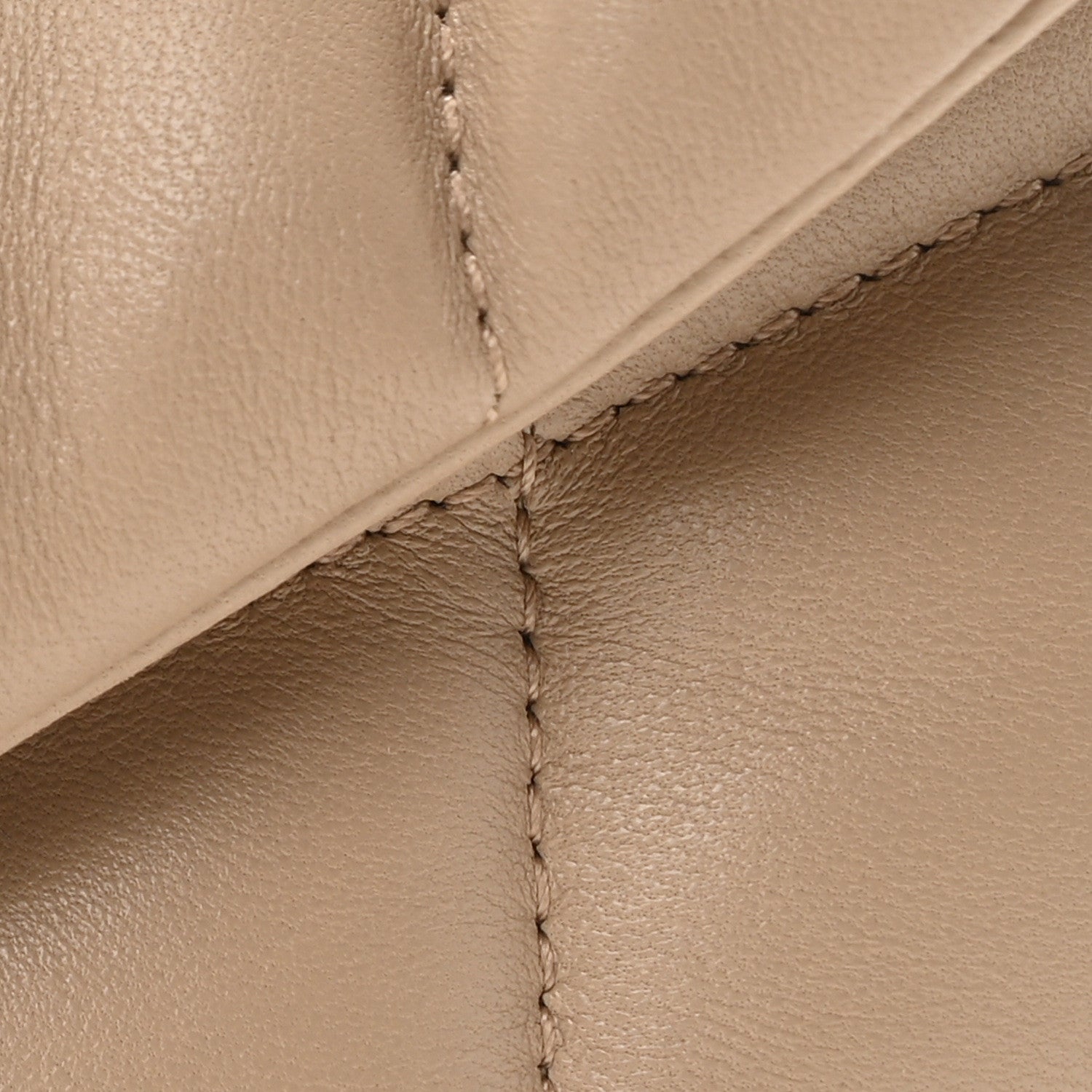 Saint Laurent Lambskin Quilted Toy Loulou Puffer Monogram Chain Satchel Dark Beige 8 of 11