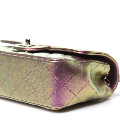 Chanel Iridescent Lambskin Quilted Mini Rectangular Flap Purple 7 of 11