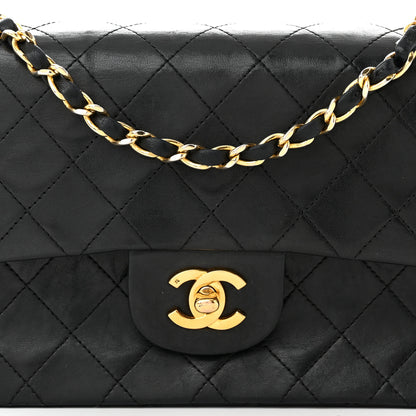 Chanel Lambskin Quilted Small Double Flap Black 9 of 15