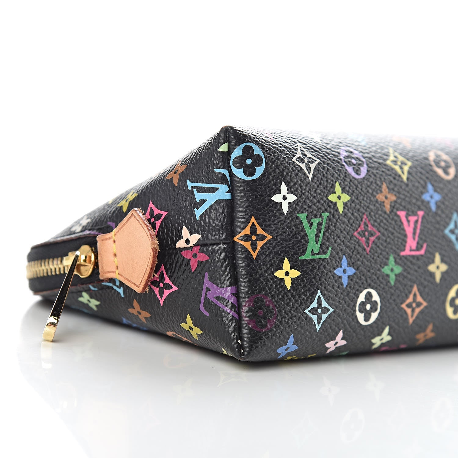 Louis Vuitton Monogram Multicolor Cosmetic Pouch Black Grenade 7 of 8