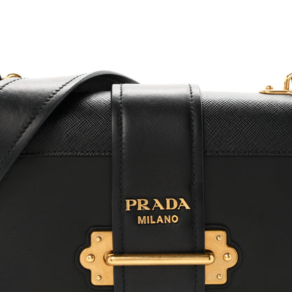 Prada City Calf Saffiano Cahier Bag Black 8 of 11