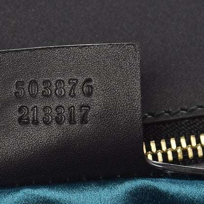 Gucci Suede Patent Web Dragon Embroidered Medium Ophidia Chain Shoulder Bag Blue Multicolor Black 7 of 10