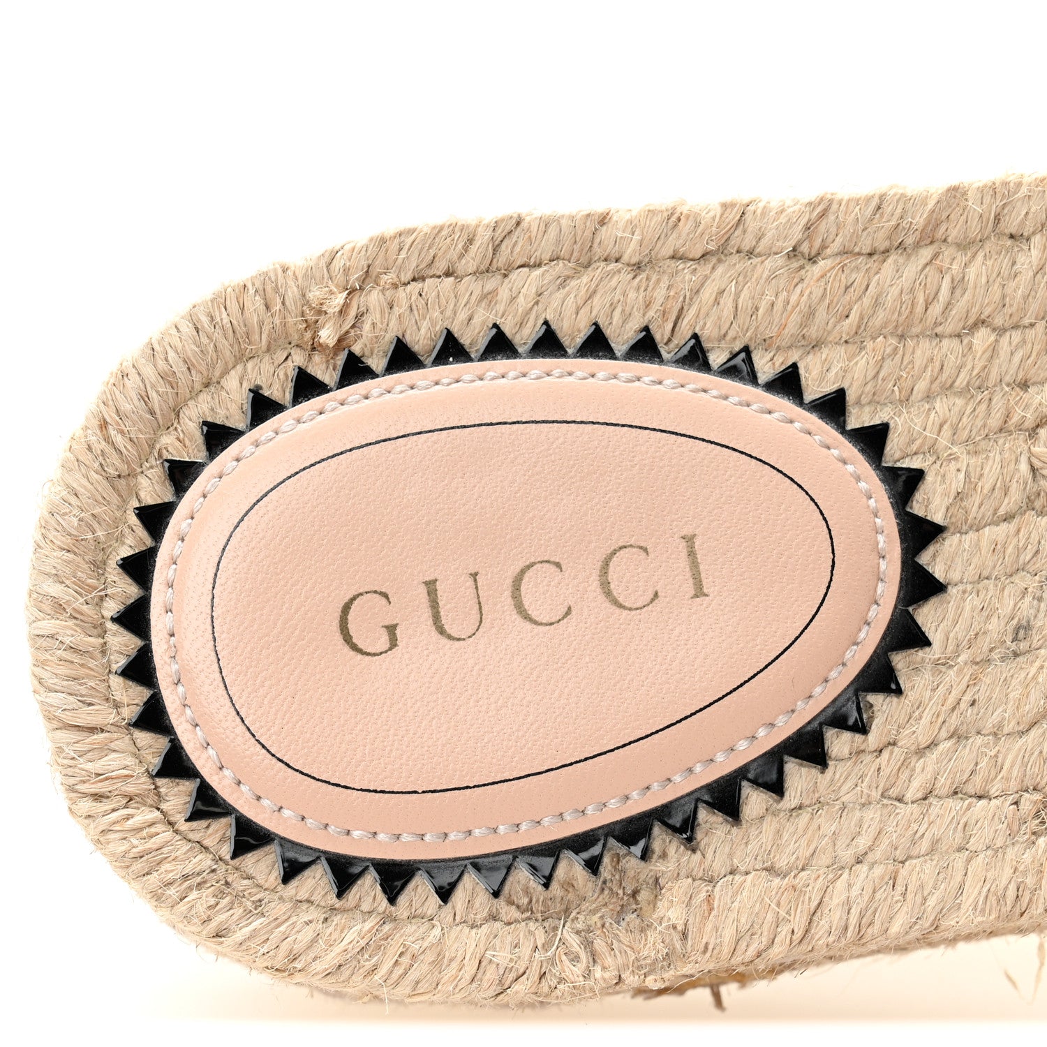 Gucci Canvas Interlocking G Damita Espadrille Sandals 37 Natural 8 of 9