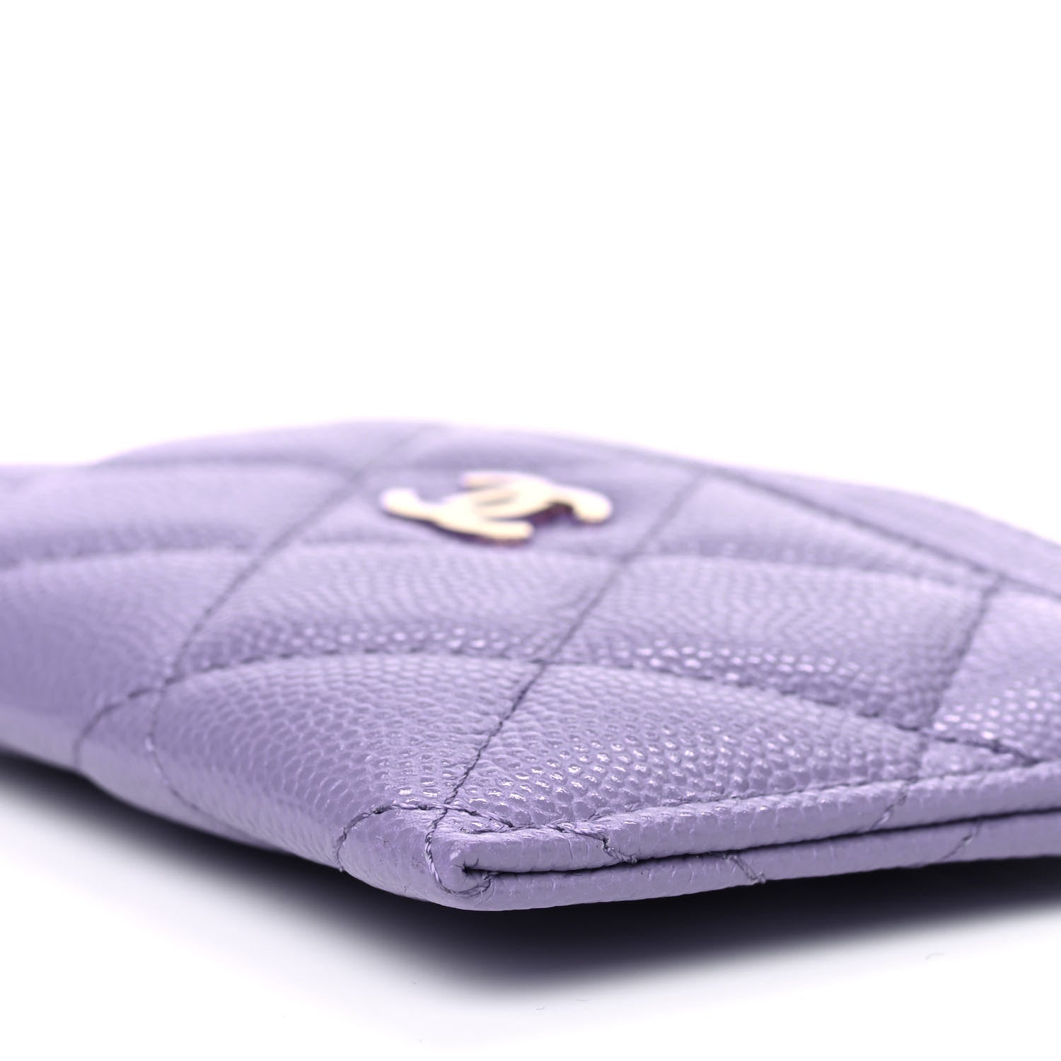 Chanel Caviar Quilted Card Holder Purple 6 of 9