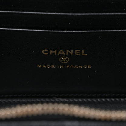 Chanel Caviar Quilted Enamel Coco Casino Small Vanity Case With Chain Black 6 of 10
