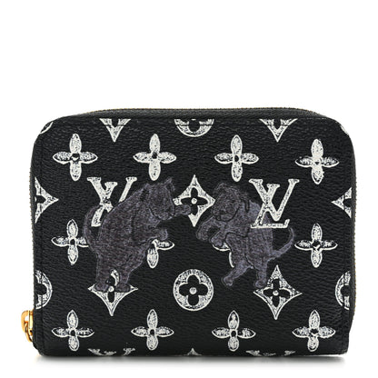 Louis Vuitton Catogram Zippy Coin Purse Black 1 of 8