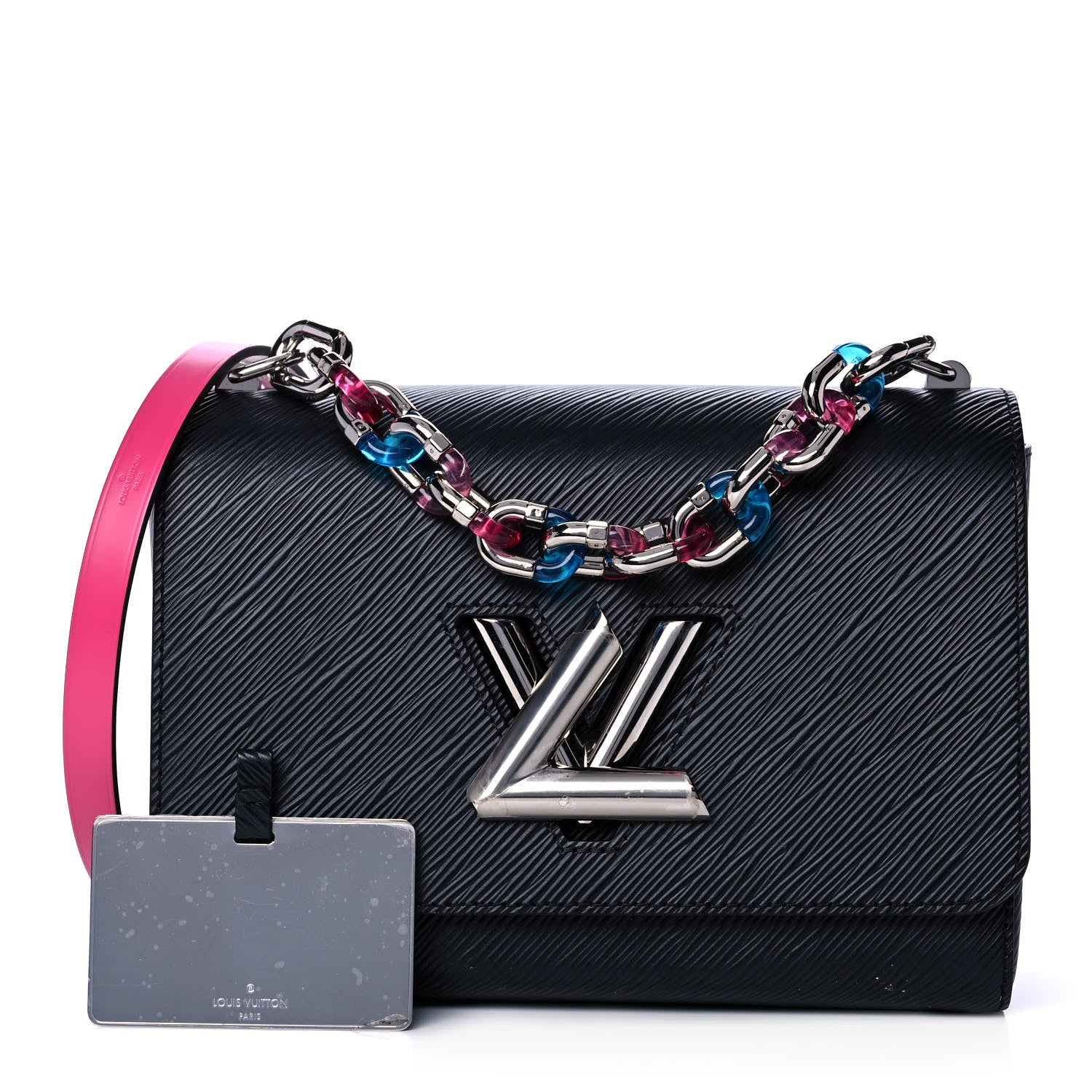 Louis Vuitton Epi Twist Shoulder Bag MM Black Pink 1 of 17