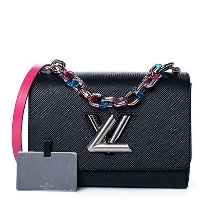 Louis Vuitton Epi Twist Shoulder Bag MM Black Pink 1 of 17