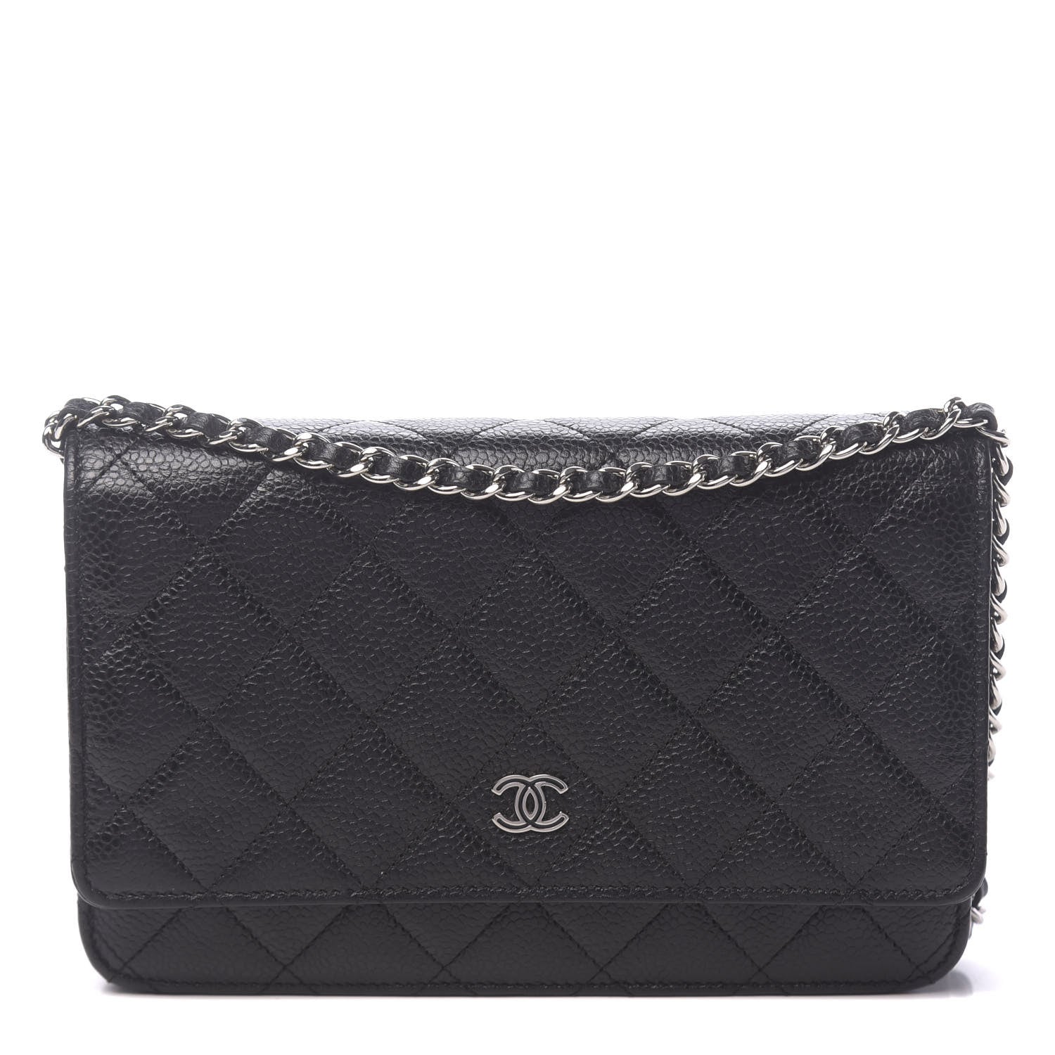 Chanel Caviar Quilted Wallet On Chain WOC Black 1 of 12