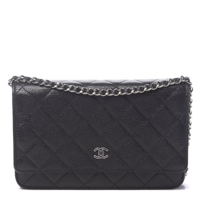 Chanel Caviar Quilted Wallet On Chain WOC Black 1 of 12