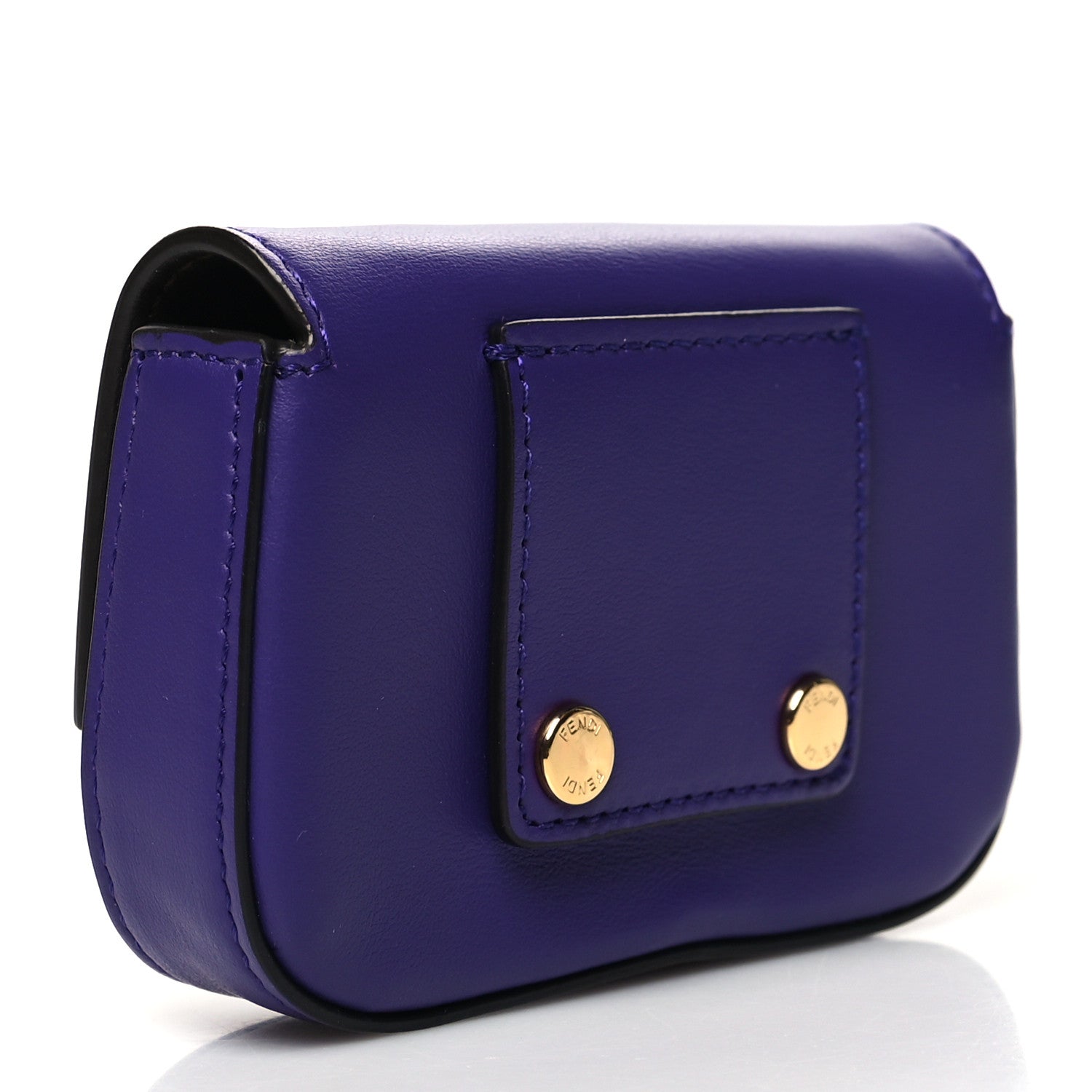 Fendi Vitello Century Opaco Nano Baguette Belt Charm Purple Rain 3 of 10