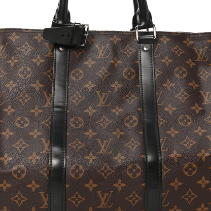 Louis Vuitton Monogram Macassar Keepall Bandouliere 55 6 of 8