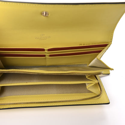 Valentino Garavani Calfskin Rockstud Wristlet Wallet Naples Yellow 5 of 13