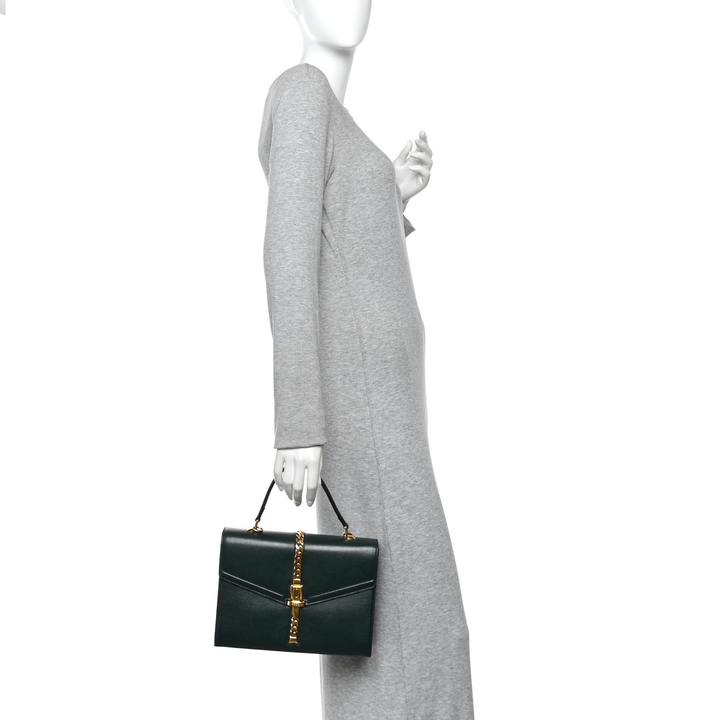 Azalea Calfskin Small Sylvie 1969 Top Handle Bag Green