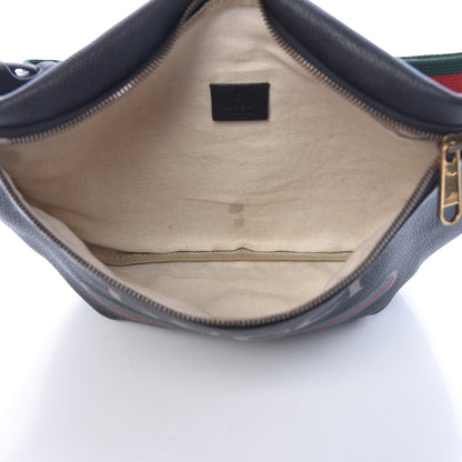Gucci Grained Calfskin Logo Belt Bag Black 5 of 12