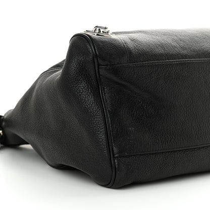 Balenciaga Chevre Silver Metallic Edge Hardware Velo Black 10 of 12
