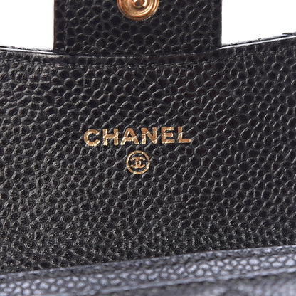 Chanel Caviar Quilted Flap Card Holder Black 6 of 9