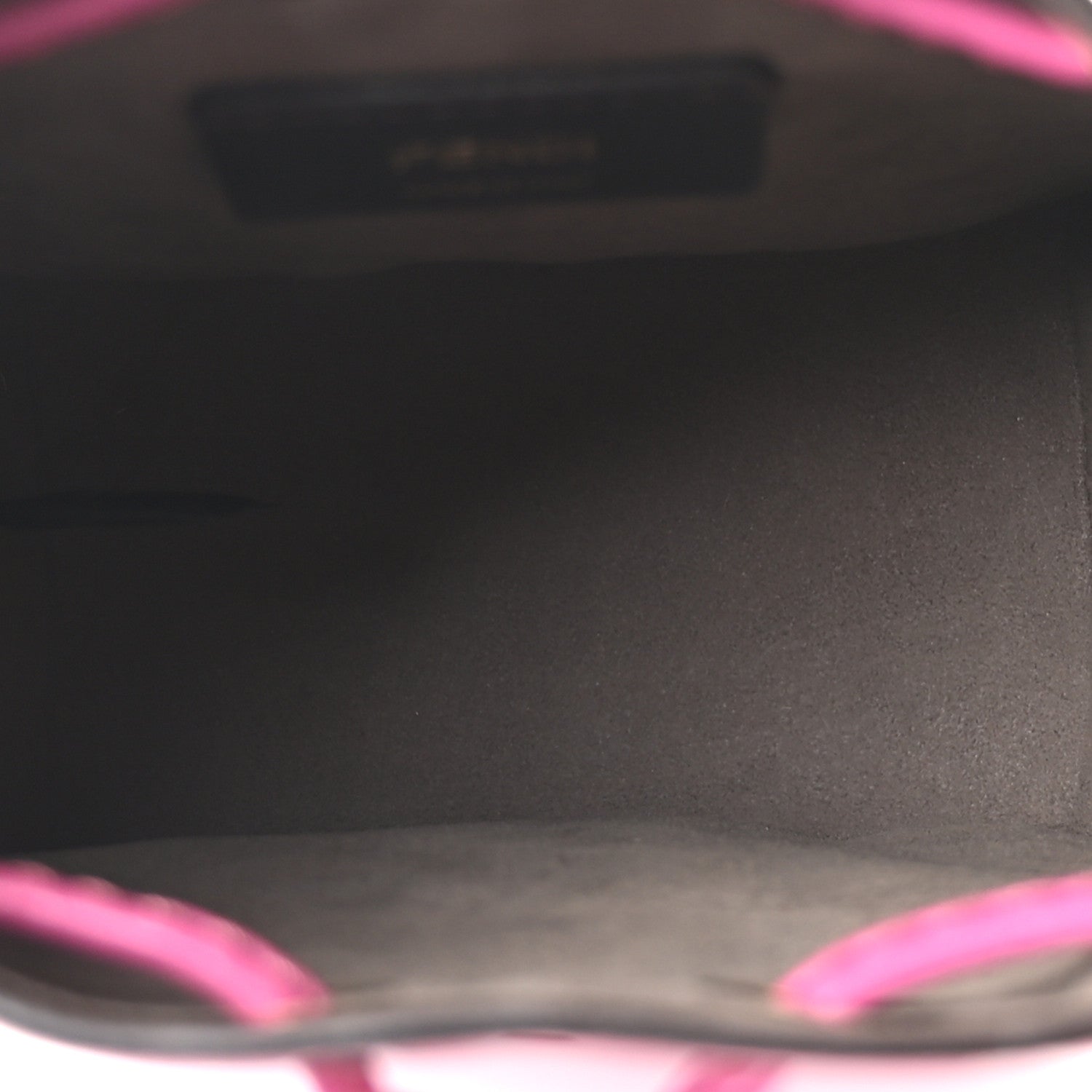 Fendi Vitello Liberty F is Fendi FF 1974 Embossed Mini Mon Tresor Bucket Bag Ciclamino Pilar 5 of 10