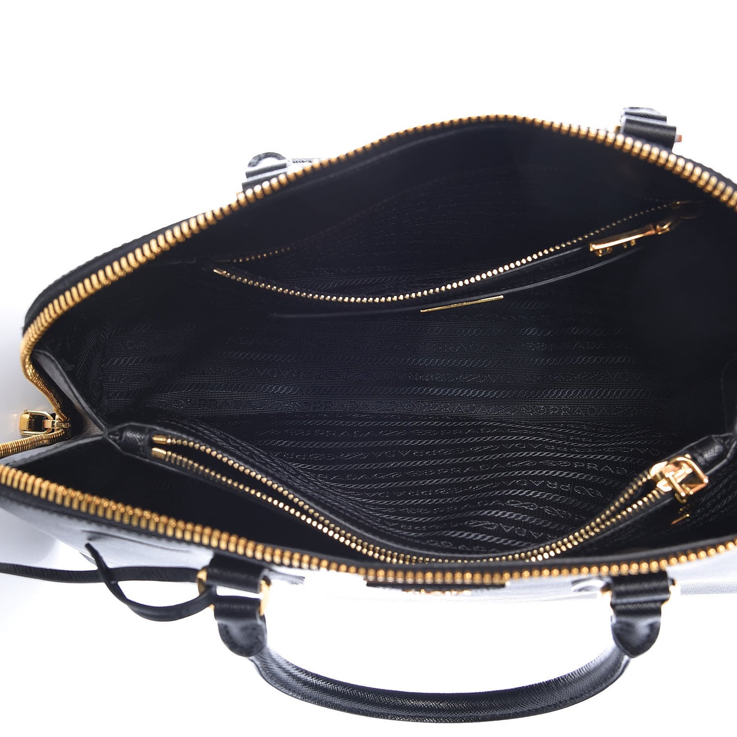 Saffiano Lux Large Promenade Tote Black