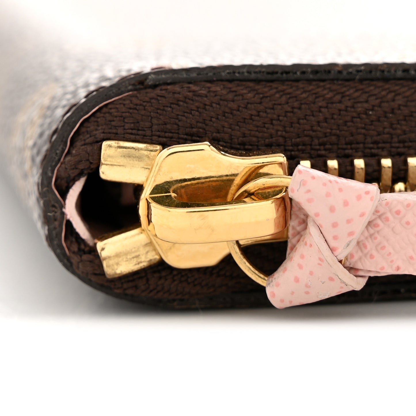 Monogram Clemence Wallet Rose Ballerine
