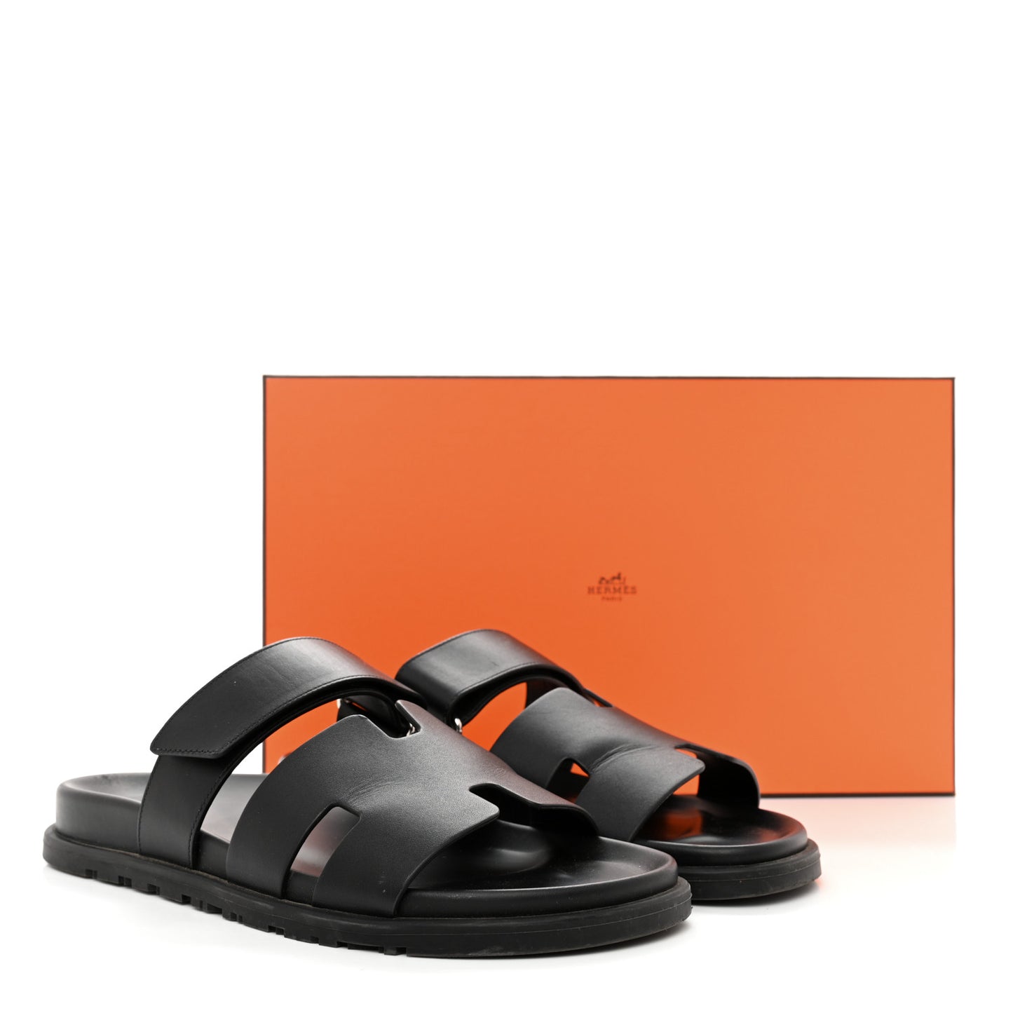Calfskin Mens Chypre Sandals 42 Black
