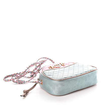 Gucci Laminated Nappa Trapuntata Mini Zumi Dome Shoulder Bag Rosa Lago Rame 4 of 10
