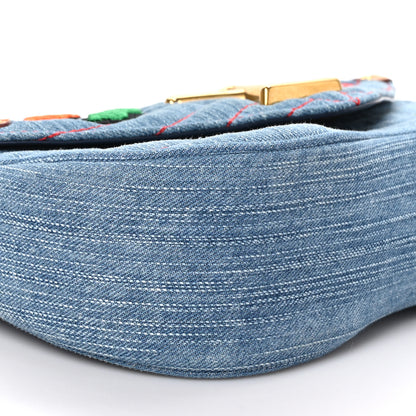 Louis Vuitton Denim New Wave Chain MM Blue 8 of 9