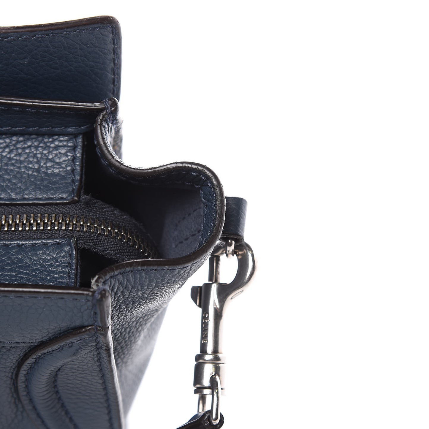 Drummed Calfskin Nano Luggage Orage