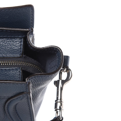 Celine Drummed Calfskin Nano Luggage Orage 10 of 17