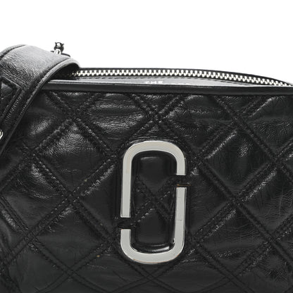 Marc Jacobs Natural Grain Calfskin Quilted The Softshot 21 Bag Black 8 of 10