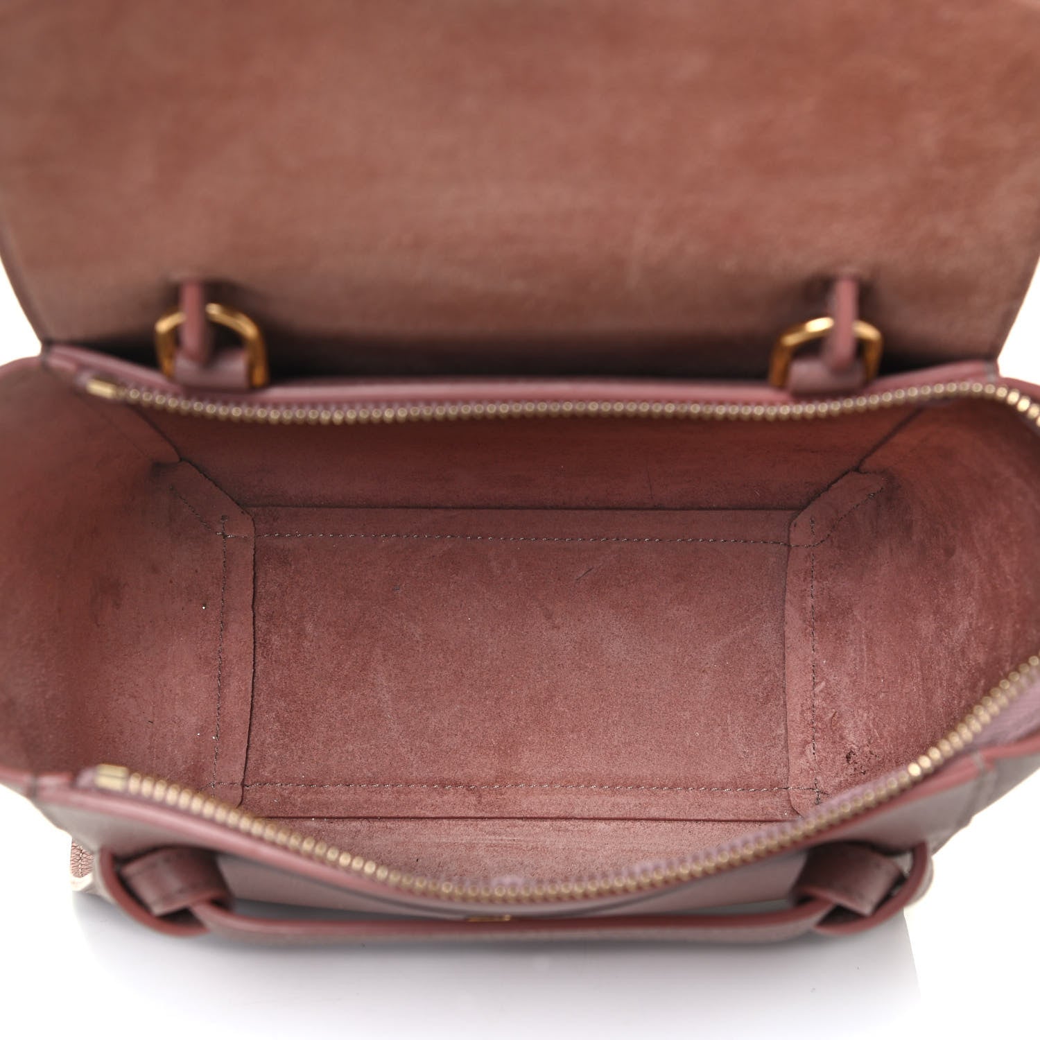 Celine Grained Calfskin Nano Belt Bag Vintage Pink 5 of 5