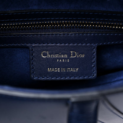 Christian Dior Calfskin Saddle Bag Blue 5 of 13