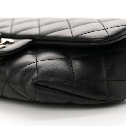 Chanel Calfskin Quilted CC Uniform Flap Belt Bag Black 11 of 14
