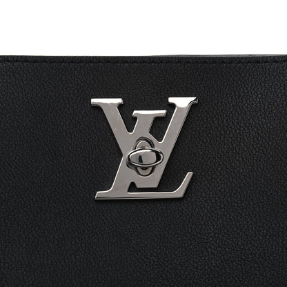 Louis Vuitton Calfskin Lockme Go Tote Black 9 of 9